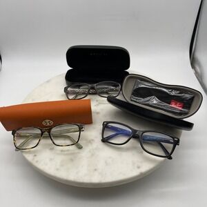 Lot of 3 Eye Glasses Tory Burch TY2064 Coach‎ 5507 and Ray Ban 5228
